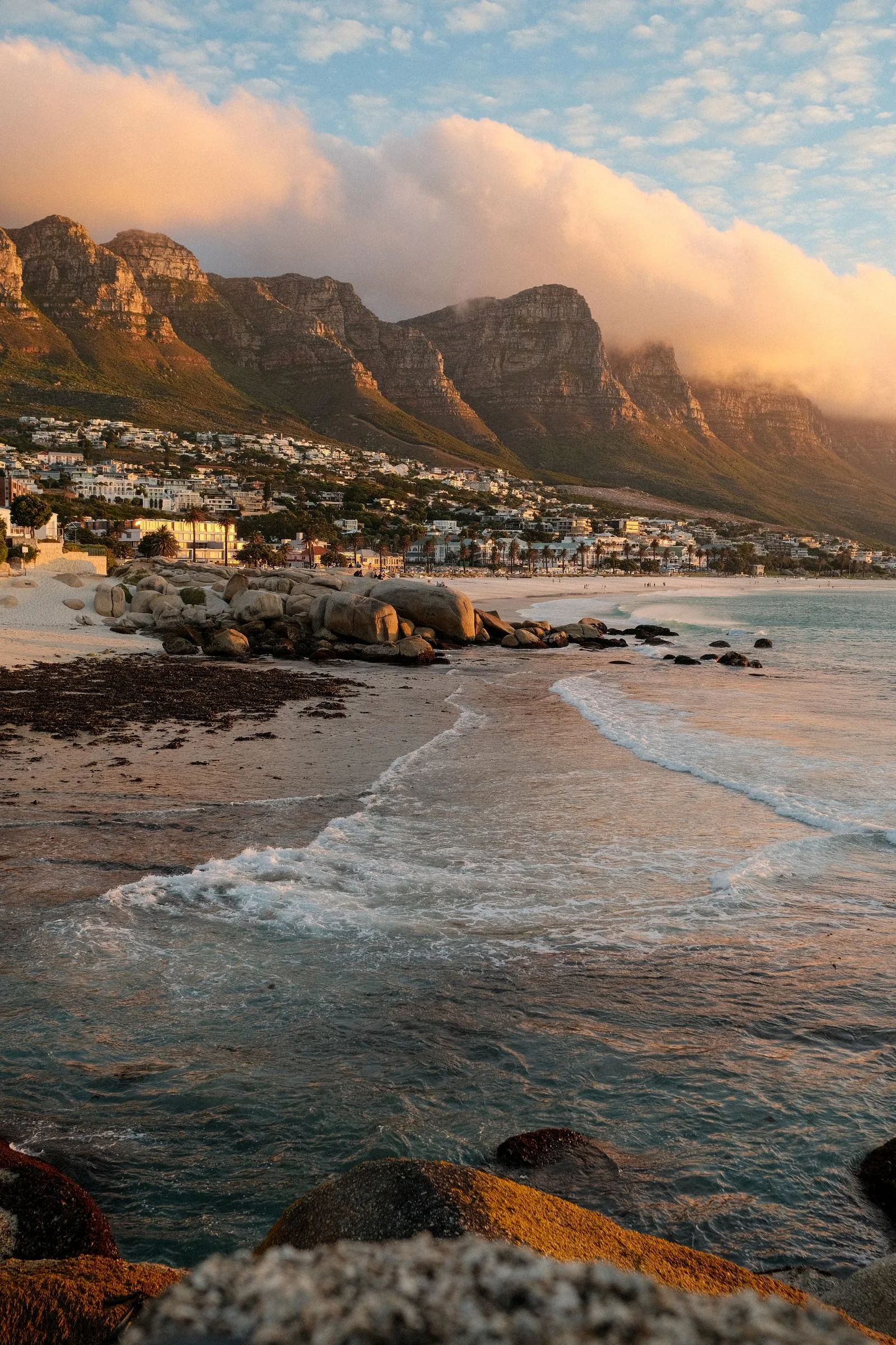 The mountain, the sea, and the best table for the sunset.